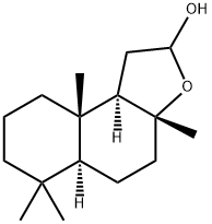 Dodecahydro-3a,6,6,9a-tetramethylnaphtho[2,1-b]furan-2-ol 结构式