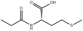 4-(甲基硫烷基)-2-丙酰胺基丁酸 结构式