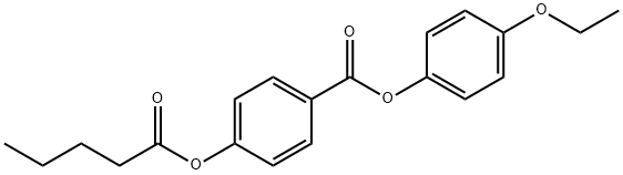 p-Pentanoyloxybenzoic acid p-ethoxyphenyl ester 结构式