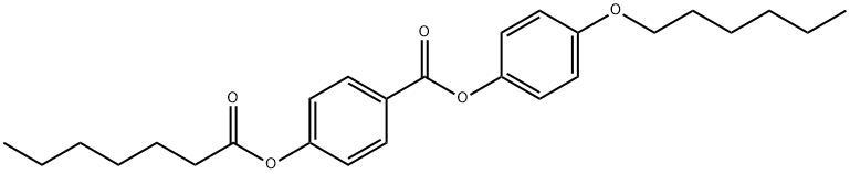 p-(Heptanoyloxy)benzoic acid p-(hexyloxy)phenyl ester 结构式