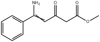 5-Amino-3-oxo-5-phenyl-4-pentenoic acid methyl ester 结构式