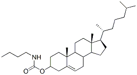 3-cholesteryl N-butylcarbamate 结构式