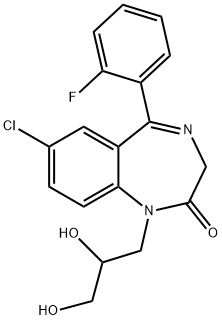 丙氟西泮 结构式