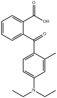 2-[4-(二乙胺基)-2-甲基苯甲酰]苯甲酸 结构式
