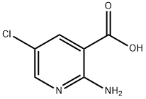 2-氨基-5-氯吡啶-3-甲酸 结构式