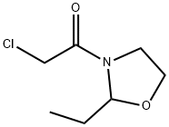 Oxazolidine, 3-(chloroacetyl)-2-ethyl- (9CI) 结构式