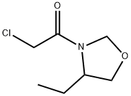 Oxazolidine, 3-(chloroacetyl)-4-ethyl- (9CI) 结构式