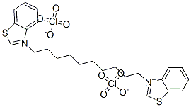 BENZOTHIAZOLIUM, 3,3'-(1,10-DECANEDIYL)BIS-, DIPERCHLORATE 结构式