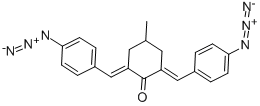 2,6-二(4-叠氮苯亚甲基)-4甲基环己酮 结构式