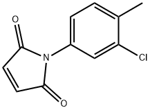 N-(4-甲基-3-氯苯基)马来酰亚胺 结构式