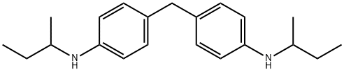 4,4'-亚甲基双[N-仲丁基苯胺] 结构式