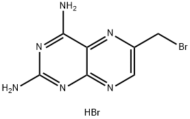 6-溴乙基-喋啶-2,4-二胺 结构式