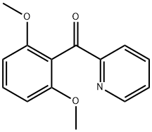 (2,6-二甲氧基苯基)(吡啶-2-基)甲酮 结构式