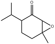 6-甲基-3-(1-甲基乙基)-7-氧杂双环[4.1.0]庚烷-2-酮	 结构式