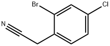 2-(2-溴-4-氯苯基)乙腈 结构式