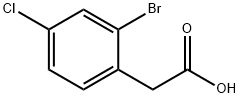 2-溴-4-氯苯乙酸 结构式