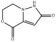 1H-Pyrazolo[5,1-c][1,4]oxazine-2,4-dione,  6,7-dihydro- 结构式