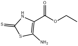 4-Thiazolecarboxylicacid,5-amino-2,3-dihydro-2-thioxo-,ethylester(9CI) 结构式