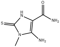 5-氨基-2-巯基-1-甲基-1H-咪唑-4-甲酰胺 结构式
