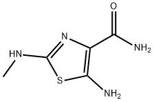 5-氨基-2-(甲基亚胺)-2,3-二氢噻唑-4-甲酰胺 结构式