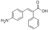 (E)-3-(4-氨基苯基)-2-苯基-丙烯酸 结构式