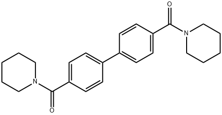 1,1'-[(1,1'-Biphenyl)-4,4'-diyldicarbonyl]bispiperidine 结构式