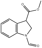 METHYL 1-FORMYLINDOLINE-3-CARBOXYLATE 结构式