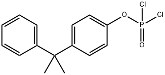 2-Phenyl-2-[p-(dichlorophosphinyloxy)phenyl]propane 结构式