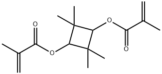 2,2,4,4-tetramethyl-1,3-cyclobutanediyl bismethacrylate 结构式