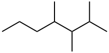 2,3,4-Trimethylheptane. 结构式
