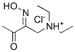 diethyl-[(2Z)-2-hydroxyimino-3-oxo-butyl]azanium chloride 结构式