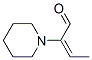 (E)-alpha-ethylidenepiperidine-1-acetaldehyde 结构式