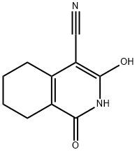 1,3-二羟基-4-氰基-5,6,7,8-四氢异喹啉 结构式