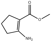 2-氨基环戊-1-烯甲酸甲酯 结构式