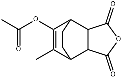 5-Acetyloxy-3a,4,7,7a-tetrahydro-6-methyl-4,7-ethanoisobenzofuran-1,3-dione 结构式