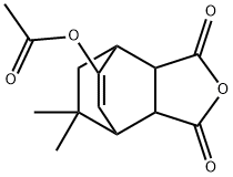 5-Acetyloxy-3a,4,7,7a-tetrahydro-8,8-dimethyl-4,7-ethanoisobenzofuran-1,3-dione 结构式