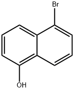 5-溴-1-萘酚 结构式