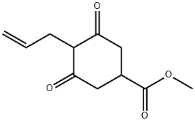 4-烯丙基-3,5-二氧-1-环己羧酸甲酯 结构式