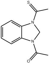 1H-Benzimidazole,  1-acetyl-2,3-dihydro-3-(1-thioxoethyl)-  (9CI) 结构式