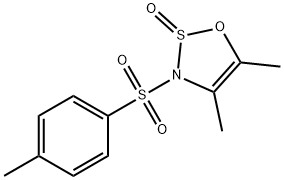 4,5-Dimethyl-3-[(4-methylphenyl)sulfonyl]-3H-1,2,3-oxathiazole 2-oxide 结构式