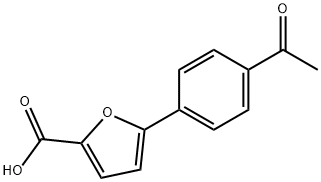 5-(4-乙酰苯基)呋喃-2-羧酸 结构式