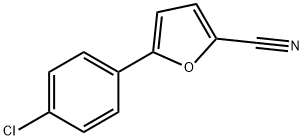 5-(4-氯苯基)-2-糠腈 结构式