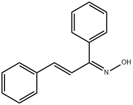 (1E,2Z)-1,3-Diphenyl-2-propen-1-one oxime 结构式