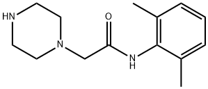N-(2,6-二甲基苯基)-1-哌嗪乙酰胺 结构式