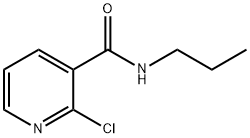 2-氯-N-N-丙基烟酰胺 结构式