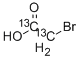 溴乙酸-13C2 结构式