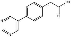 Benzeneacetic acid, 4-(5-pyrimidinyl)- (9CI) 结构式