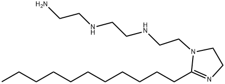 N-(2-aminoethyl)-N'-[2-(4,5-dihydro-2-undecyl-1H-imidazol-1-yl)ethyl]ethylenediamine 结构式