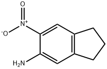 5-氨基-6-硝基二氢化茚 结构式