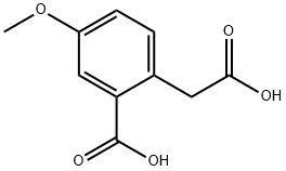 2-羧甲基-5-甲氧基苯甲酸 结构式